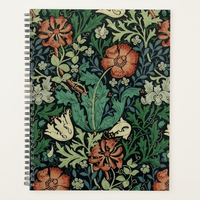 Agenda Modelo floral de Nouveau del arte de William (Anverso)