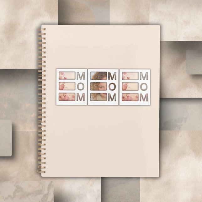 Agenda Modern 3 Photo Grid Mom Birthday Keepsake (Subido por el creador)