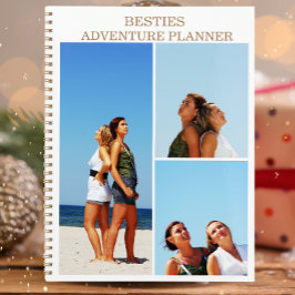 Agenda Modern 4 Photo Collage Besties Adventure Year 