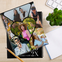 Agenda Modern 6 Photo Collage Family Personalized Planner