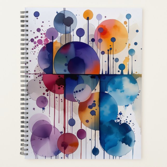 Agenda Modern Abstract Geometric Circles (Anverso)