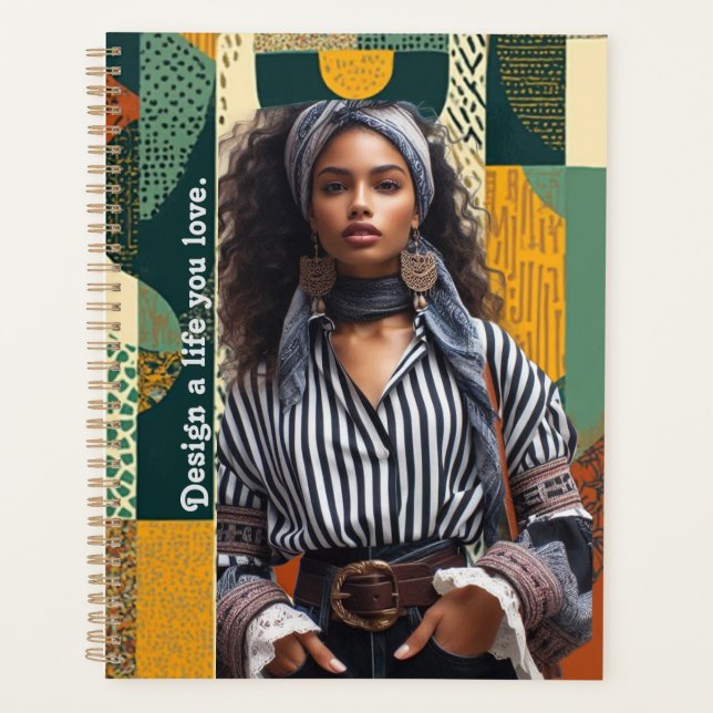 Agenda Modern and sophisticated Spiral Photo Notebook (Anverso)