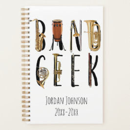 Agenda Modern Band Geek Instrumento Musical Tu Propio Nom