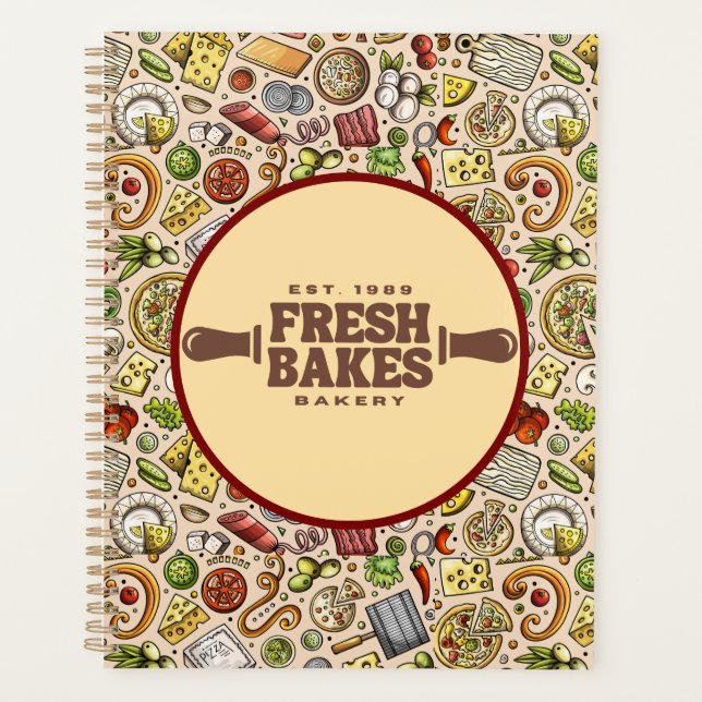 Agenda Modern Best Pizza In Town Professional  (Anverso)