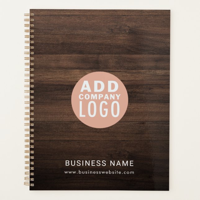 Agenda Modern Business Logo Elegant Wood Look 2026 (Anverso)