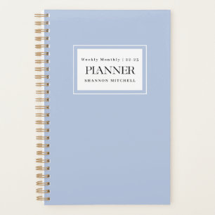 Agenda Modern Dusty Blue 2022 2023 Planner mensual semana