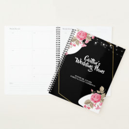 Agenda Modern Elegance Cuerdas de flores rosadas Planner