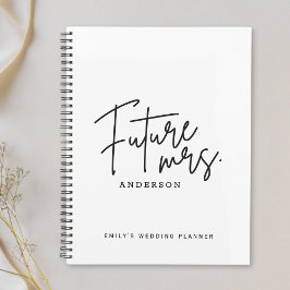 Agenda Modern Hand Script Future Sra. Boda