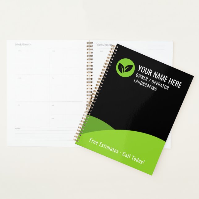 Agenda Modern Lawn Care Landscaping Business (Demostración)