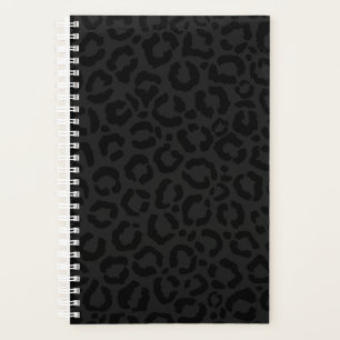 Agenda Modern Minimal Black Leopard Print