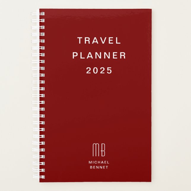 Agenda Modern Monograma Viaje Burdeos (Anverso)