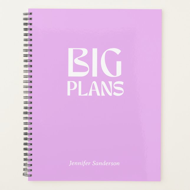 Agenda Modern Purple 2024 Personalized Planner (Anverso)