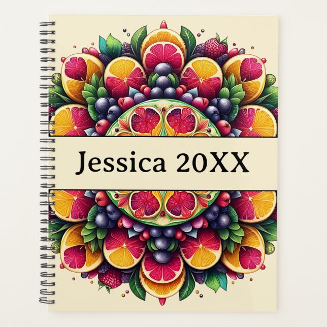 Agenda Modern Simple Pretty Cute Colorful Mandala (Anverso)