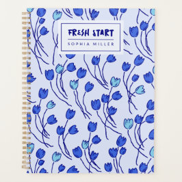 Agenda Modern Sketchbook Garden Personal | Blue Delft