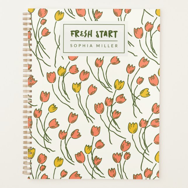 Agenda Modern Sketchbook Garden Personal | Fresh Meadow (Anverso)