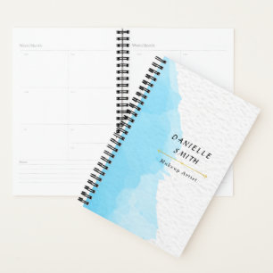 Agenda Moderna acuarela azul Moda Business Yard