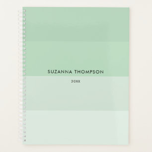Agenda Moderna banda horizontal Pastel Sage Verde