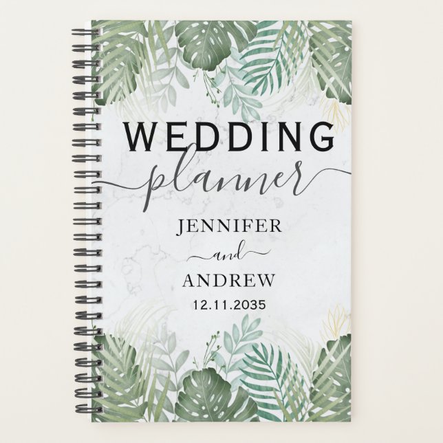 Agenda Moderna familia tropical Sage Green Wedner (Anverso)