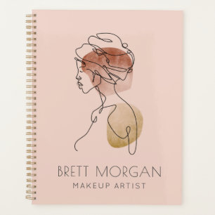 Agenda Moderna mujer maquilladora artista Rubor negocios