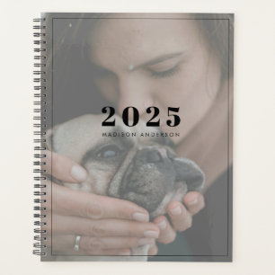 Agenda Moderna y simple foto en blanco superposición