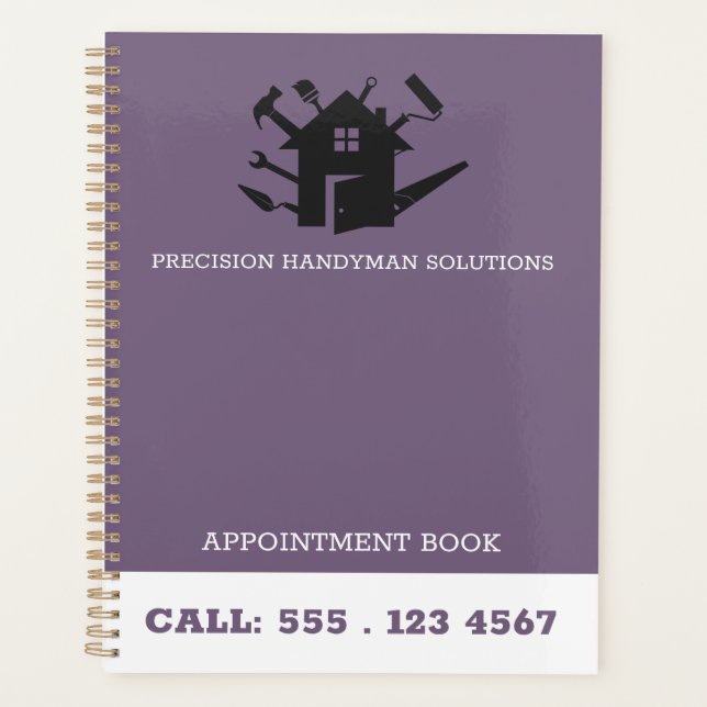 Agenda Modernhandyman construction customlogo Appointment (Anverso)