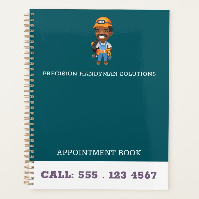 Agenda Modernhandyman construction customlogo Appointment (Anverso)