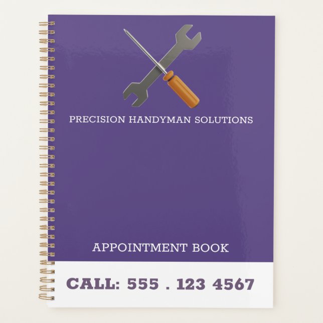 Agenda Modernhandyman construction customlogo Appointment (Anverso)