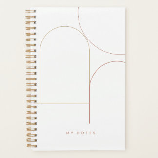 Agenda Moderno Abstracto Minimalista Geométrico Terracota