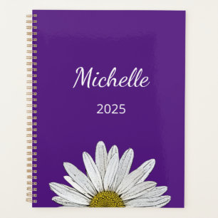 Agenda Moderno Daisy 2025 Script de moda Purple