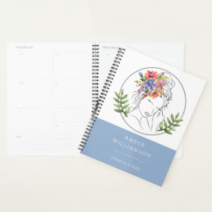 Agenda Moderno Estético Elegante Spa Elegante Moda Floral