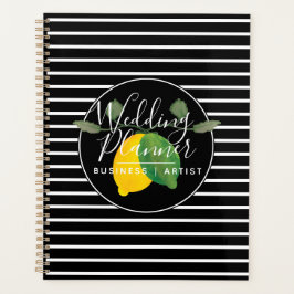 Agenda Moderno Lime Lemon Watercolor Limoncillo Boda