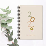 Agenda Moderno minimalista elegante colorido personalizad<br><div class="desc">Moderno minimalista elegante colorido personalizado,  sencillo y exclusivo diseño 2024 personalizado.</div>