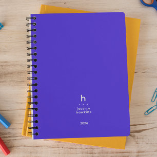 Agenda Moderno Monograma moderno Electric Blue