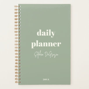 Agenda Moderno Personalizado Boho Moda Planner Diario Min