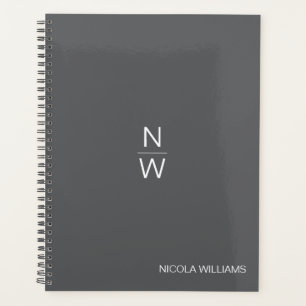 Agenda Moderno profesional Minimalista simple negro