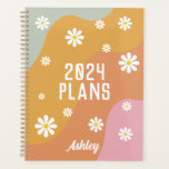 Agenda Moderno Retro Personalizado<br><div class="desc">Se trata de un moderno planificador de temática retro con un diseño inspirado en los años 70. Edite la mayoría de la redacción y todos los colores para que este planificador único se ajuste a sus necesidades de eventos y a su estilo personal. Simplemente seleccione "editar usando herramienta de diseño"...</div>