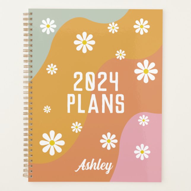 Agenda Moderno Retro Personalizado (Anverso)