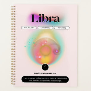 Agenda Moderno Rótulo Zodiac Libra Cotización Elemento Ai