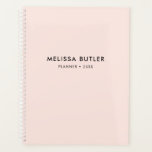 Agenda Moderno Rubor Minimalista rosa<br><div class="desc">Sencillo y moderno.</div>