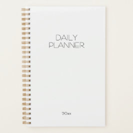 Agenda Moderno Simple Elegante Marfil Diario