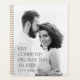 Agenda Moderno y elegante amor por la foto completamente