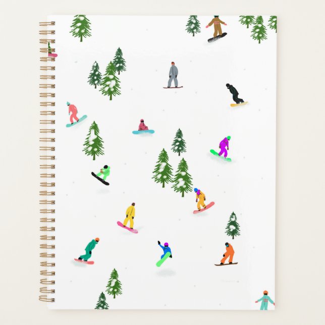 Agenda Modernos Snowboard Ilustracion (Anverso)