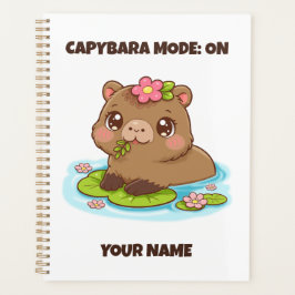 Agenda Modo Capybara Kawaii Lindo Personalizado