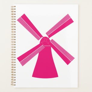 Agenda Molino de viento rosa