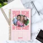 Agenda Mom is the Goat Photo Pink Red Retro<br><div class="desc">Photo gift for mom from her children or child to let her know she's the Greatest Of All Time! Fun retro design with trendy freeform typography, love hearts and vintage color palette. Use the personalization template to add your photo and adjust to perfection and then, feel free to change the...</div>