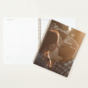 Agenda Momentos de amor, pareja enamorada