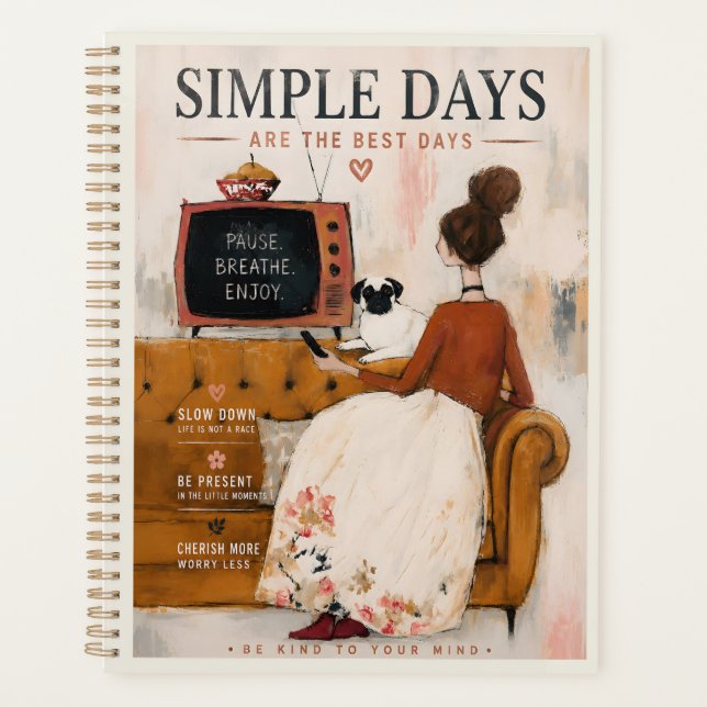 Agenda Momentos de Vida Acogedores Días Simples (Anverso)