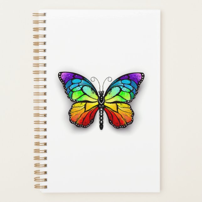 Agenda Monarca de mariposa arcoiris (Anverso)