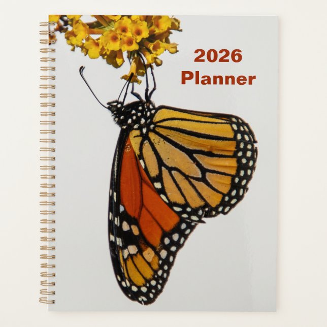 Agenda Monarch Butterfly 2026 Planner (Anverso)