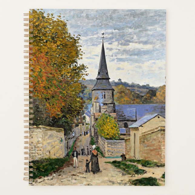 Agenda Monet - Calle en Sainte-Adresse, arte fino, (Anverso)